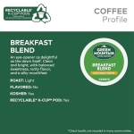 Green Mountain Coffee Roasters Breakfast Blend Single-Serve Keurig K-Cup Pods, Light Roast Coffee, 96 Count (4 Packs of 24) - Image 13