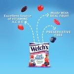Welch's Fruit Snacks, Berries 'n Cherries, Perfect for School Lunches, Gluten Free, Bulk Pack, Individual Single Serve Bags, 0.8 oz (Pack of 40) - Image 10