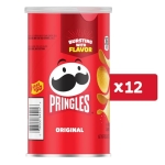 Pringles Potato Crisps Chips, Lunch Snacks, Office and Kids Snacks, Grab N' Go, Original (12 Cans) - Image 9