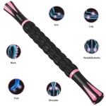 Yansyi Muscle Roller Stick for Athletes - Body Massage Roller Stick - Release Myofascial Trigger Points Reduce Muscle Soreness Tightness Leg Cramps & Back Pain for Physical Therapy & Recovery (Pink) - Image 2