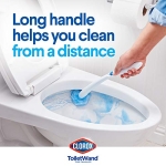 Clorox Toilet Wand Disinfecting Refills, Toilet and Bathroom Cleaning, Toilet Brush Heads, Disposable Wand Heads, Blue Original, 30 Count - Image 6