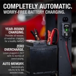 NOCO GENIUS1, 1A Smart Car Battery Charger, 6V and 12V Automotive Charger, Battery Maintainer, Trickle Charger, Float Charger and Desulfator for Motorcycle, ATV, Lithium and Deep Cycle Batteries - Image 2