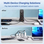 268W GaN USB Type C Charger 8 Ports Fast Charging Station PD QC4.0, USB C Laptop Charger Compatible with MacBook Pro/Air, iPads, Samsung Galaxy Note, iPhone 16/15/14/13/12 Mini/Pro/Pro Max - Image 6