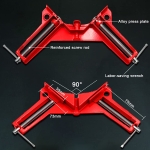 Corner Clamps for Woodworking, 90 Degree Clamps 4Pcs Right Angle Clamp Carpenter Square Woodworking Tools for DIY Framing, Shelving, Welding, Fish-tanks, Cabinets - Image 7