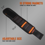 HORUSDY Magnetic Wristband & Universal Socket Grip (7-19mm), Tools Gifts for Dad with Strong Magnets for Holding Screws, Nails, Drilling Bits, DIY, Tool Gift for Men - Image 7