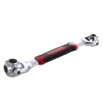Lichamp 48-in-1 Socket Wrench, Flexible Multi Functional Dog Bone with Rubber Handle, 360 Degree Rotating Head, Any Size Standard Span for Auto Repair and More