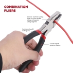 CraftZone 10PC Pliers&Wrench Set, Includes Locking Pliers,Long Nose Pliers,Diagonal Pliers,Groove Joint Pliers,Linesman Pliers,Mini Pliers and Adjustable Wrench,With Storage Rack.For DIY&Home Use. - Image 5