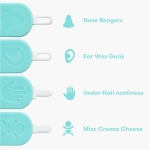 Frida Baby 3-in-1 Nose, Nail + Ear Picker | Baby Ear Cleaner + Baby Nose Cleaner and Nail Tool for Babies + Toddlers, Safely Clean Baby's Boogers, Ear Wax & More - Image 5