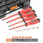 Amartisan 146-piece Magnetic Screwdrivers DIY Tools Set Plastic Racking for Men Tools Gift, Includs Precision screwdriver, Magnetizer, Key Set, Nut Driver and Bit Set - Image 2