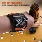 HORUSDY Magnetic Wristband & Universal Socket Grip (7-19mm), Tools Gifts for Dad with Strong Magnets for Holding Screws, Nails, Drilling Bits, DIY, Tool Gift for Men - Image 3