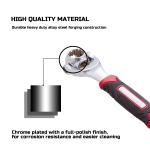 Lichamp 48-in-1 Socket Wrench, Flexible Multi Functional Dog Bone with Rubber Handle, 360 Degree Rotating Head, Any Size Standard Span for Auto Repair and More - Image 5
