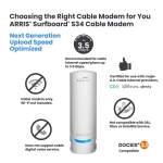 ARRIS (S34) - Cable Modem - Fast DOCSIS 3.1 Multi-Gigabit Cable Modem, for Comcast Xfinity, Cox, Spectrum & More, 2.5 Gbps Max Internet Speeds, Next-Generation Upload Optimized, 2 Year Warranty - Image 6