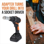 RAK Universal Socket Tool Stocking Stuffer Gifts for Men - Super Socket Gifts for Him - Adjustable Grip Socket Adapter Set for Husband, Mechanic, Handyman, Tools for Men - Christmas Gifts - Image 5