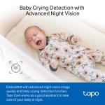 Tapo by TP-Link 1080P Indoor Security Camera for Baby Monitor, Pet Camera w/Motion Detection, 2-Way Audio, Night Vision, Cloud & SD Card Storage, Works w/Alexa & Google Home, Black, C101 - Image 4