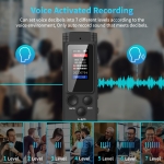 64GB Digital Voice Recorder Voice Activated Recorder for Lectures Meetings, Audio Recorder with Playback, Password, Variable Speed, Tape Recorder USB Charge, MP3 - Image 6