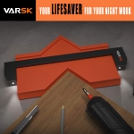 VARSK Contour Gauge Profile Tool with Light 5+10 Inch - Super Gauge Shape and Outline Tool, Gifts for Men Dad Him, Cool Gadgets for Men DIY Handyman, Home Improvement Measuring Woodworking Tools - Image 6