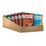 Quest Nutrition Protein Chips Variety Pack, BBQ, Cheddar & Sour Cream, Sour Cream & Onion, High Protein, Low Carb, 1.1 oz (Pack of 12) - Image 8
