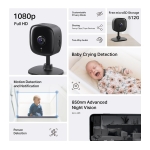 Tapo by TP-Link 1080P Indoor Security Camera for Baby Monitor, Pet Camera w/Motion Detection, 2-Way Audio, Night Vision, Cloud & SD Card Storage, Works w/Alexa & Google Home, Black, C101 - Image 7