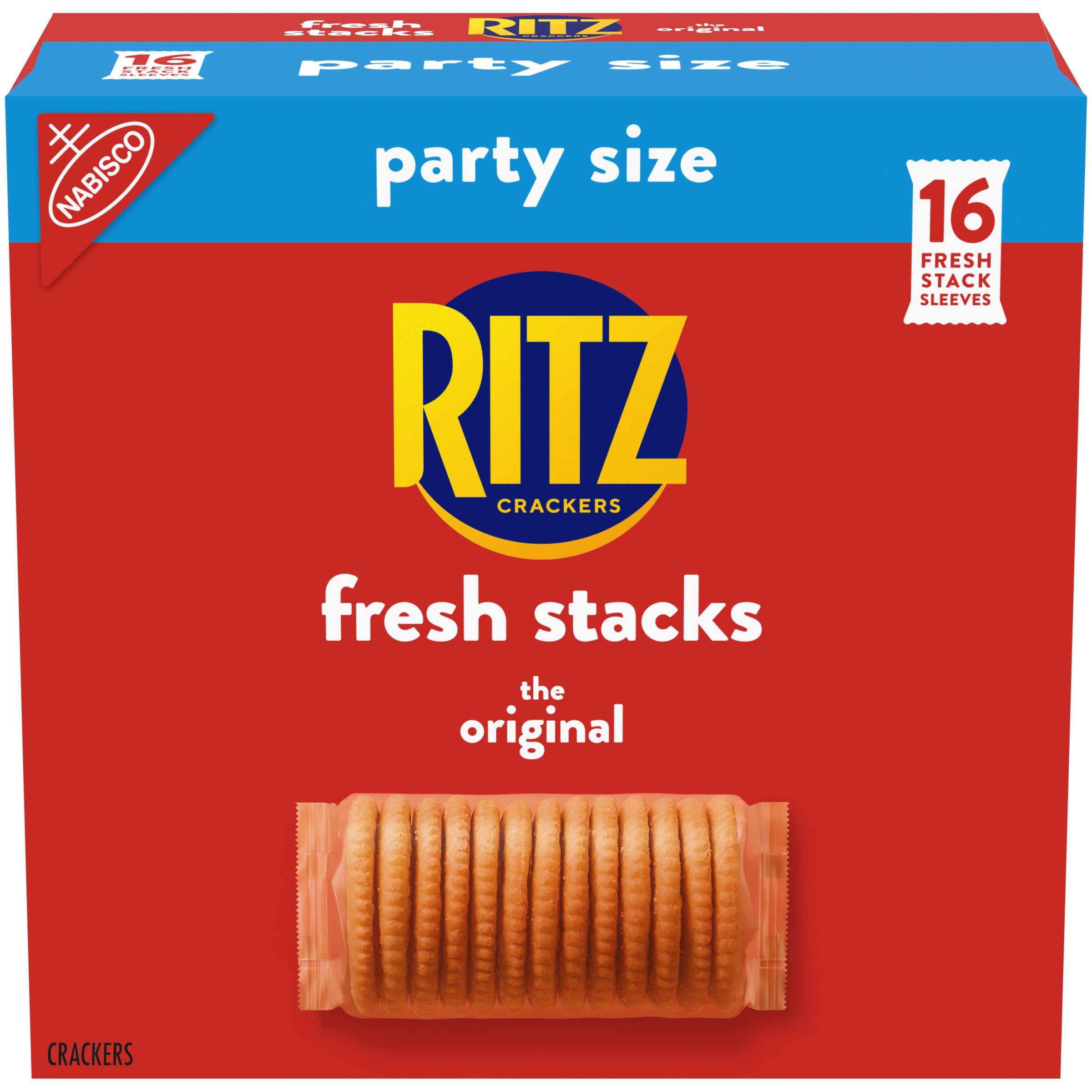 RITZ Fresh Stacks Original Crackers, Party Size, 23.7 oz (16 Stacks)