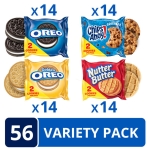 OREO Original, OREO Golden, CHIPS AHOY! & Nutter Butter Cookie Snacks Variety Pack, 56 Snack Packs (2 Cookies Per Pack) - Image 10