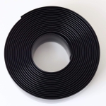 KOMORAX Black 2" Wide 20' Length Chair Vinyl Strap Strapping for Patio Lawn Garden Outdoor Furniture Matte Finish Color - Image 2