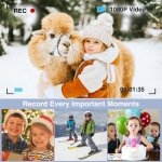 Digital Camera, 48MP Kids Camera Auto Focus Point and Shoot with 32GB Memory Card - FHD 1080P 16X Zoom Vlogging Camera Small Blue - Image 5